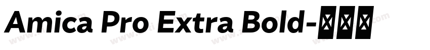 Amica Pro Extra Bold字体转换 Amica Pro Extra Bold字体转换